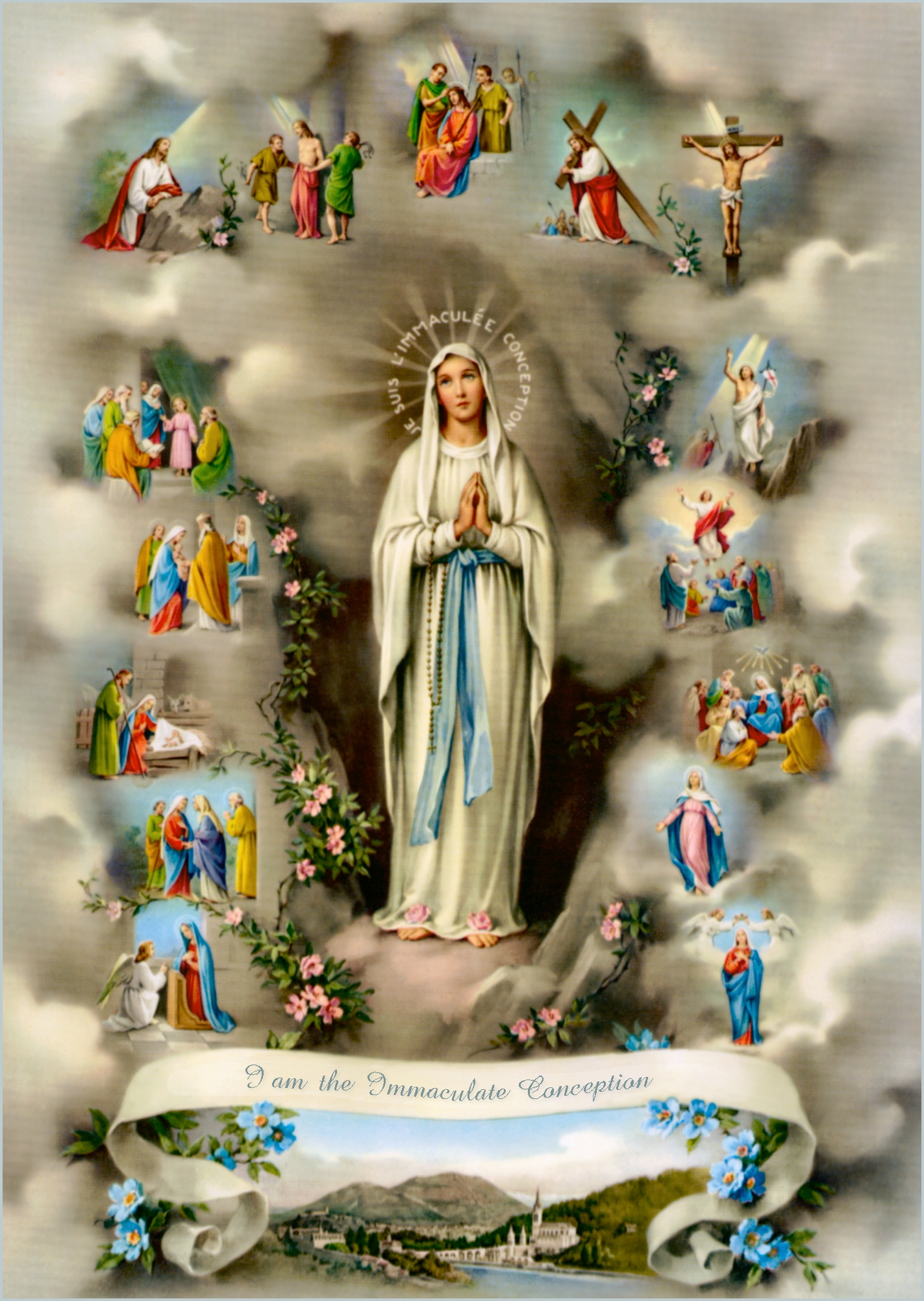 Our Lady Of Lourdes Symbol