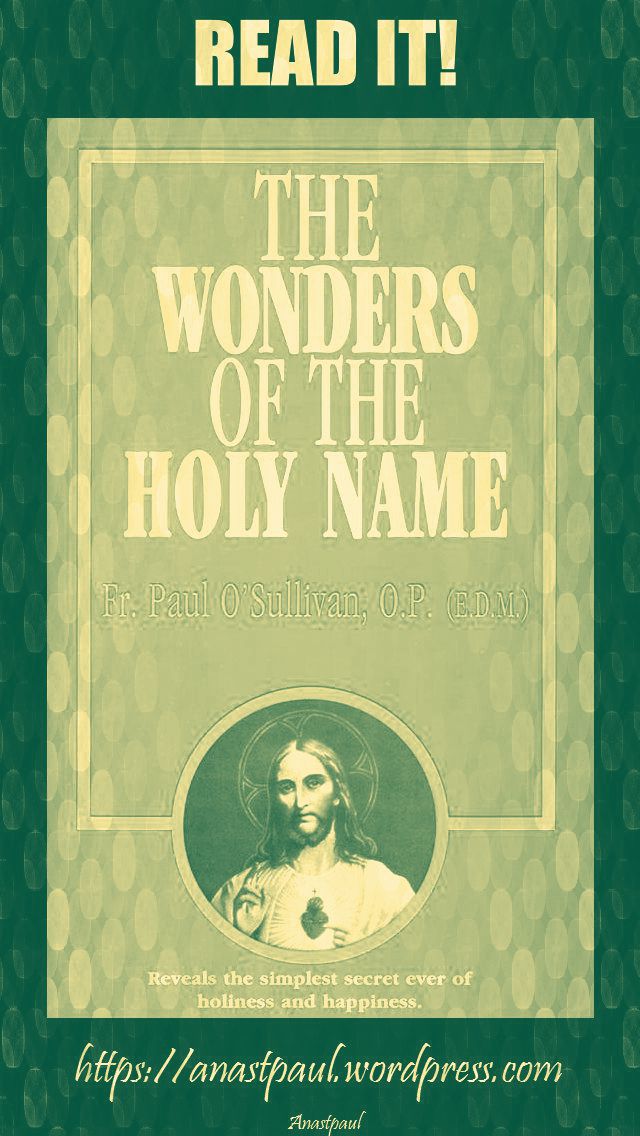the wonders of the holy name-day thirteen-22 july