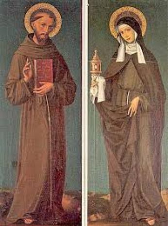 ST CLARE AND ST FRANCIS.1