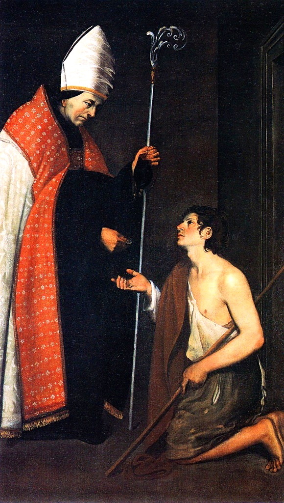 Giovanni Antonio Galli (Lo Spadarino), The Charity of Saint Thomas of Villanova,