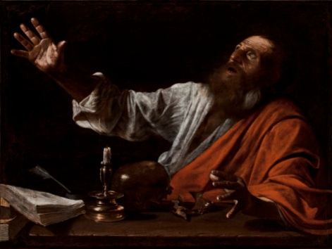THE VISION OF SAINT JEROME, Follower of Caravaggio