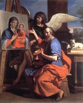 Guercino's Saint Luke Displaying a Painting of the Virgin c.1652