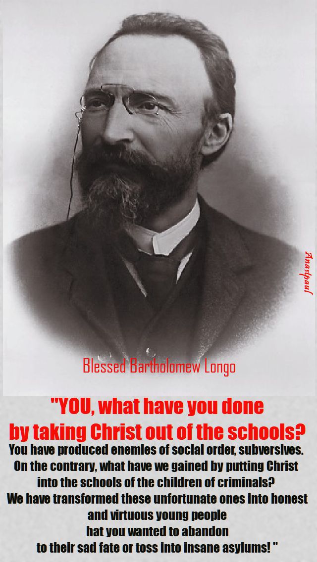 YOU WHAT HAVE YOU DONE - bl bartholomew longo - 5 oct 2017