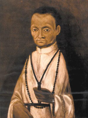 Portrait of St Martin de Porres, c. 17th century, Monastery of Rosa of Santa Maria in Lima. This portrait was painted during his lifetime or very soon after his death, hence it is probably the most true to his appearance.