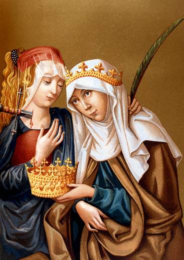 St Elizabeth of Hungary and St Lucy, 1878.