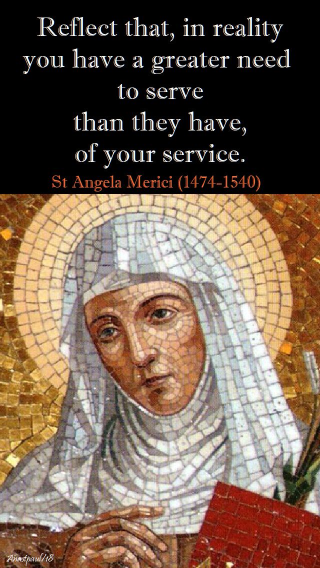 reflect that, in reality - st angela merici - 27 jan 2018