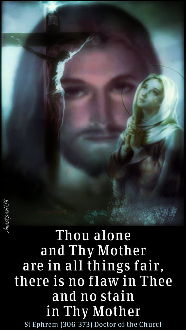 thou alone and thou mother - st ephrem 8dec2018