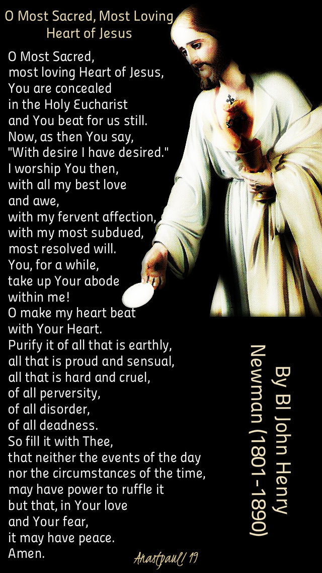 o most sacred most loving heart of jesus bl john henry newman - 13 jan 2019.jpg