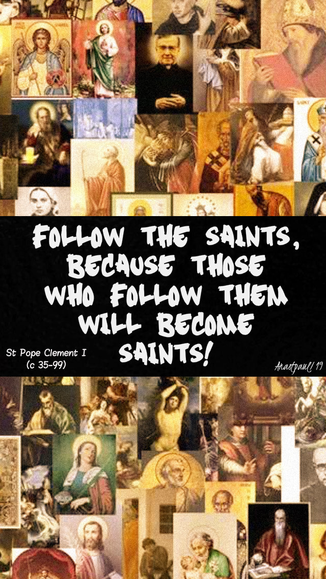 follow the saints - 17 august 2019 st pope clement I