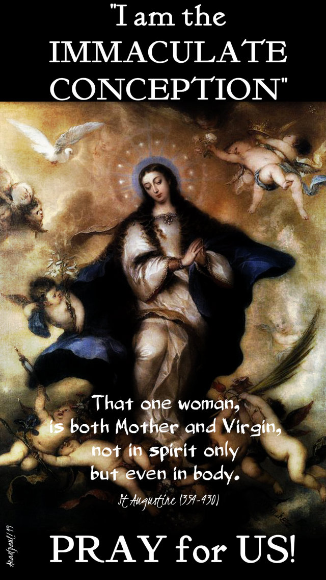 that one woman is both mother and virgin - st augustine - i am the imm conception - pray for us 9 dec 2019.jpg