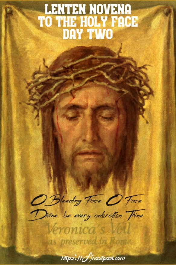 lenten novena to the holy face day two - 18 feb 2020