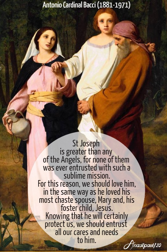 st joseph is greater than any of the angels - bacci 19 march 2020