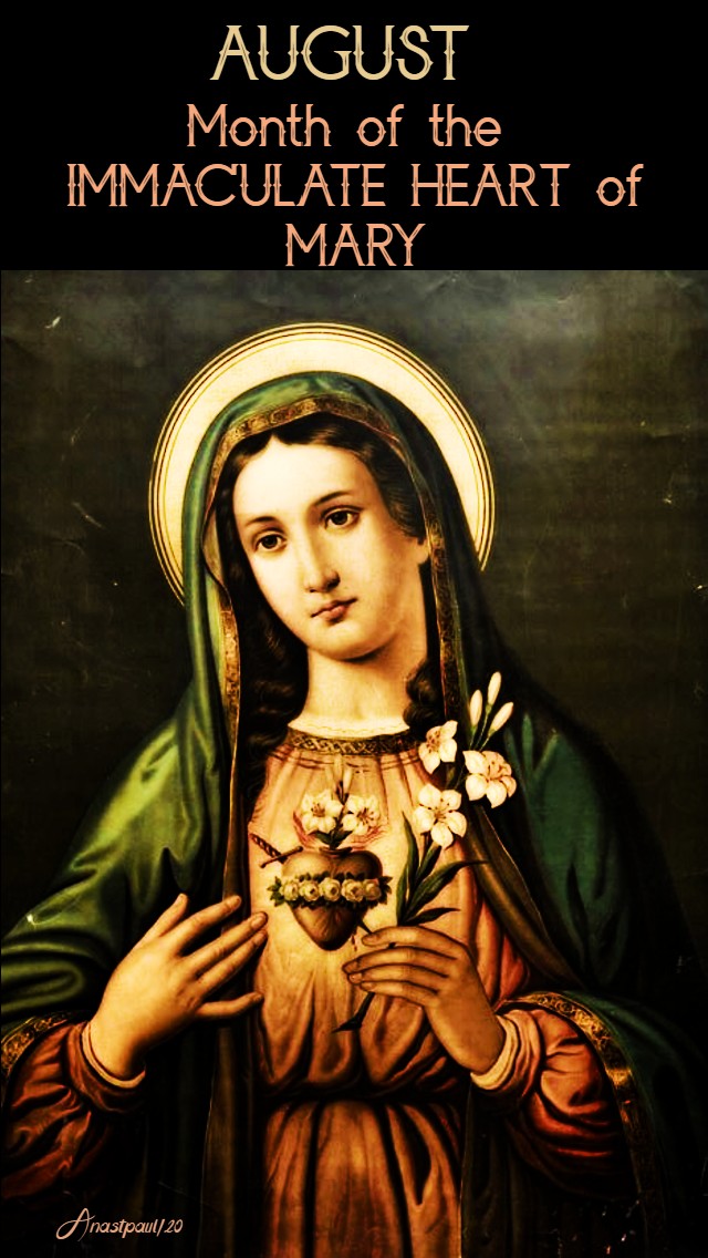 august month of the imm heart of mary - 2 aug 2020